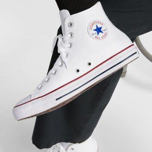 NEW Converse Chuck Taylor All Star Leather White High Tops 7.5Men/9.5Women(US)